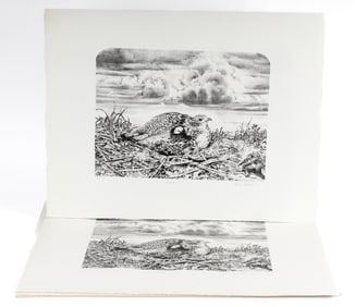Naomi Charles Limont, Ten Bird Lithographs, Grouse