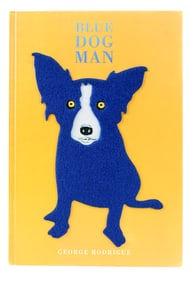 George Rodrigue Signed Book - Blue Dog Man, 1999 1st Ed.