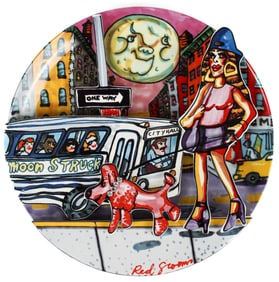 Red Grooms Moonstruck Limited Edition 3D Plate