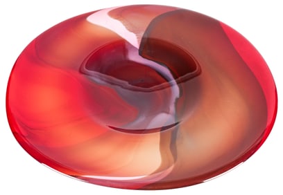 Ira Sapir (American, B. 1955) Studio Art Glass Center Bowl