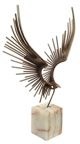 Large Mid Century Brutalist Curtis Jere Eagle Sculpture