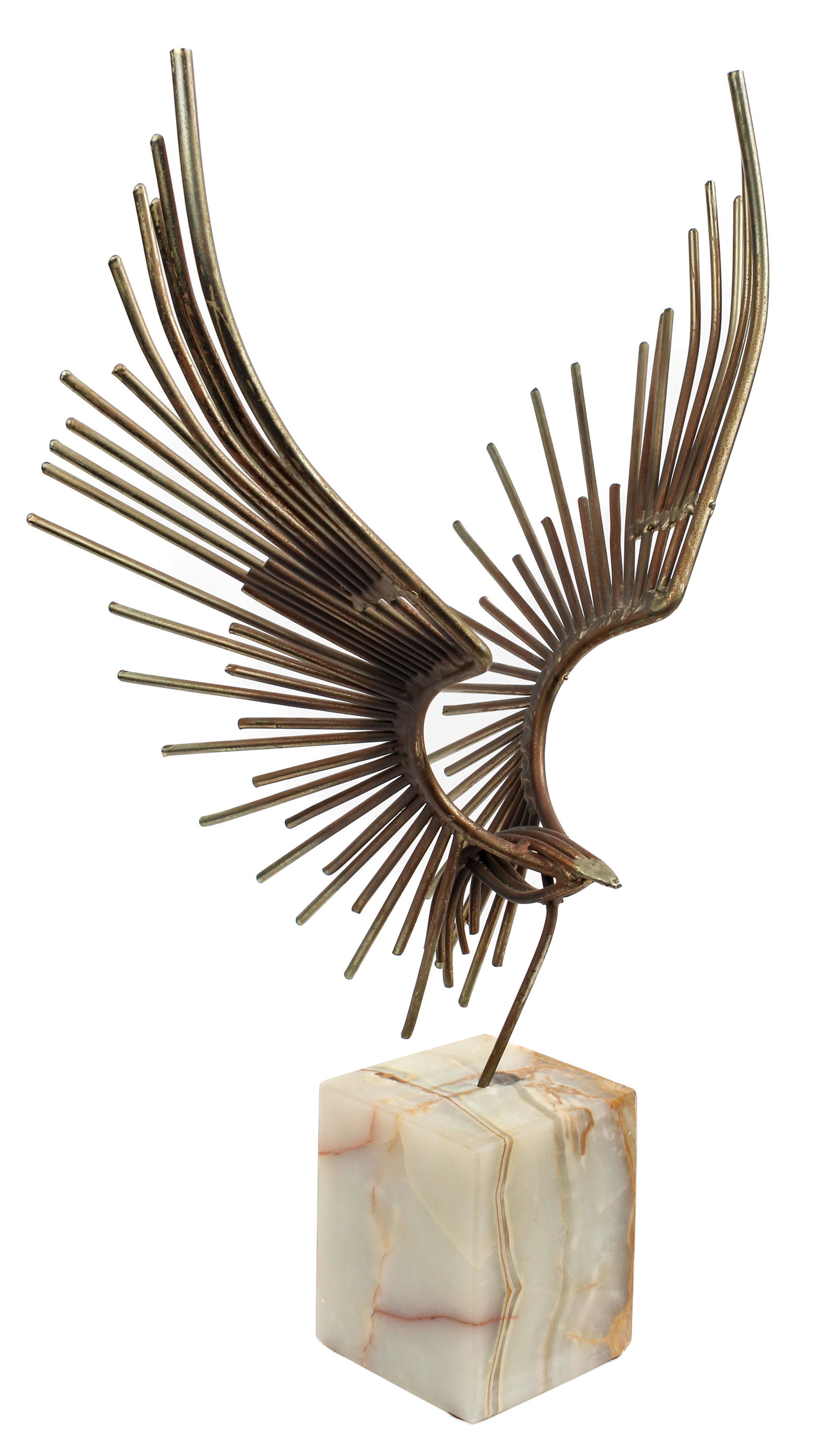 Large Mid Century Brutalist Curtis Jere Eagle Sculpture (1 of 4)