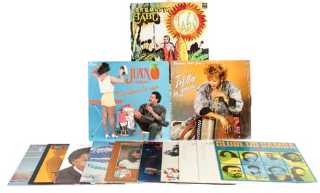 13 Vintage Vinyl Latin Music LP Albums, Fefita LaGrande, Orquesta Tabu Etc.