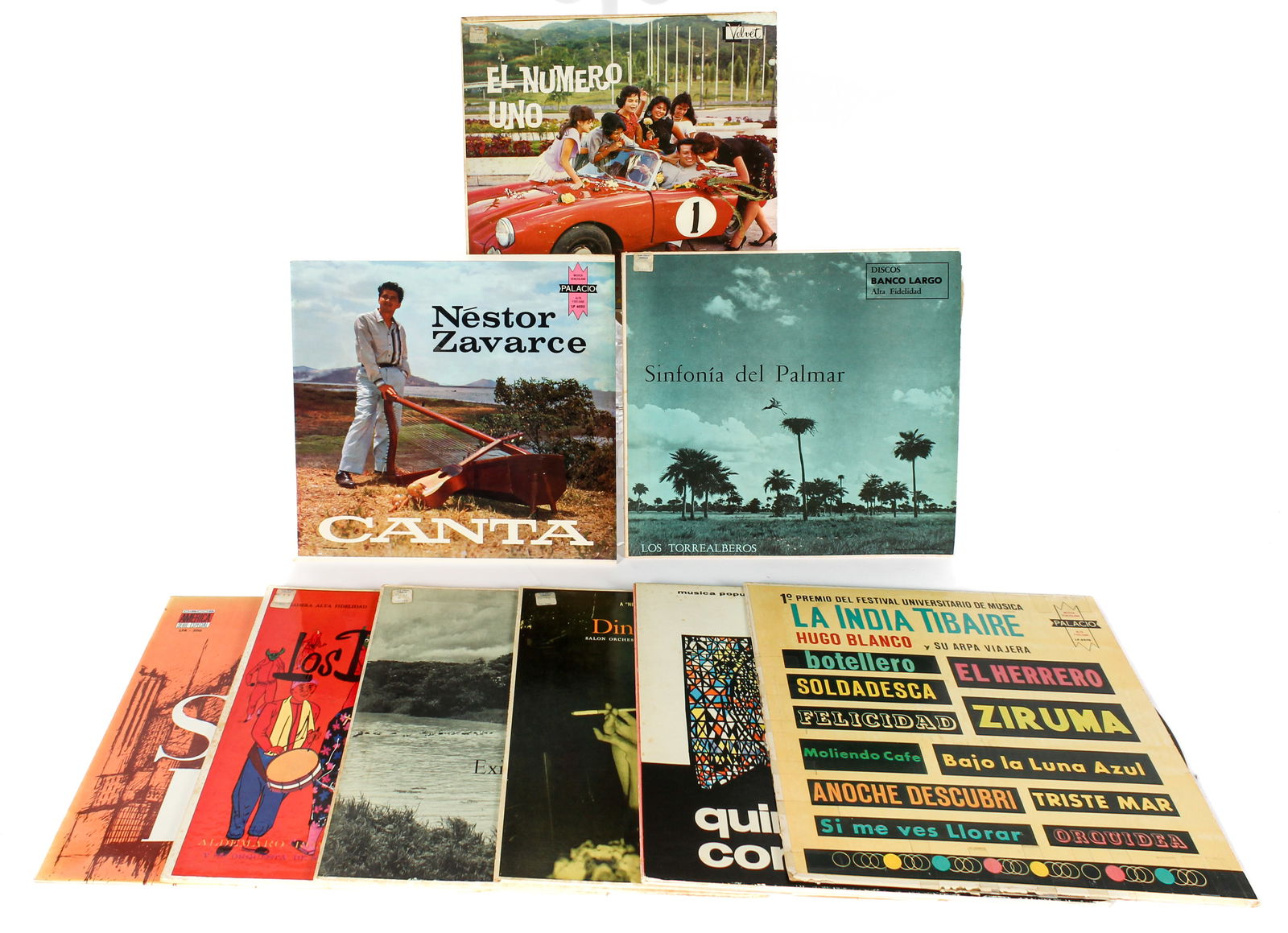 9 Vintage Vinyl LP Albums Latin Venezuela Jazz, Folk, Merengue, Hugo Blanco, Mario Suarez (1 of 4)