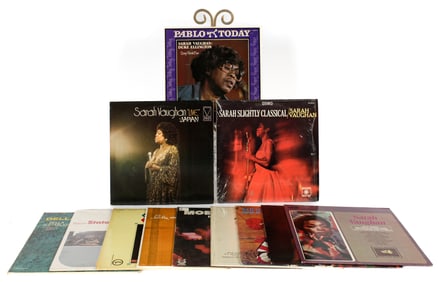 14 Vintage Vinyl Jazz LP Albums, Sarah Vaughan, Ella, Dakota Staton, Della Reese