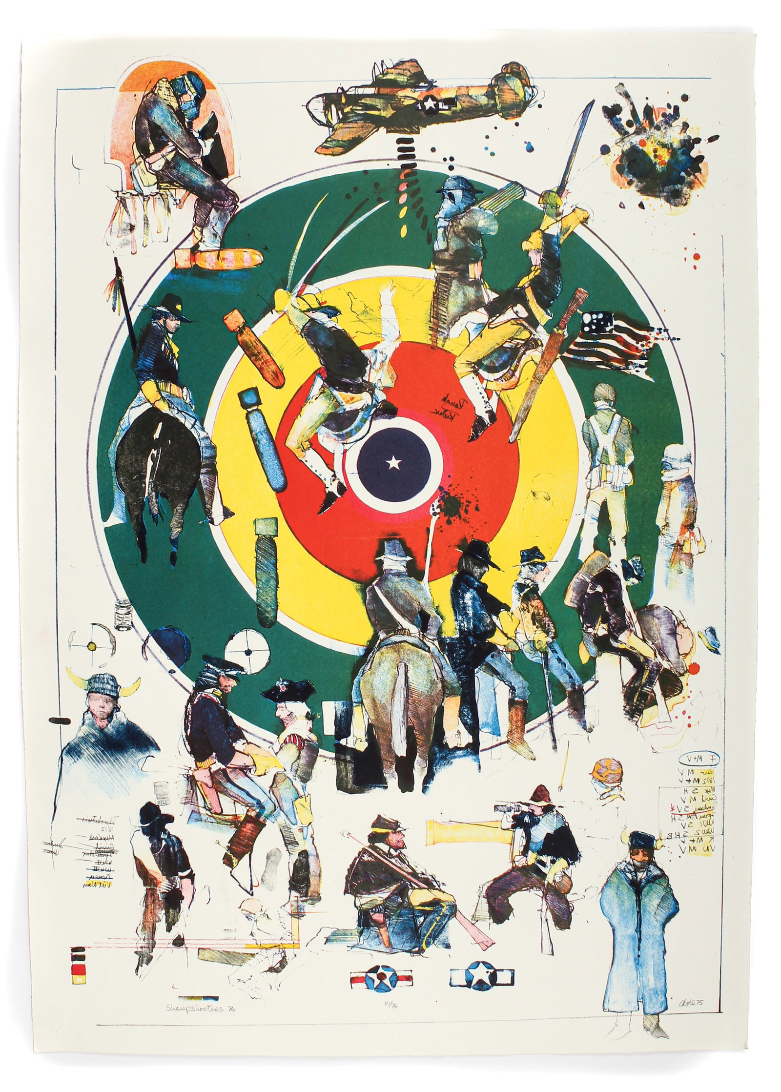 John L Doyle (American, (1936 - 2010) Lithograph, Sharpshooters, #10/76 (1 of 4)