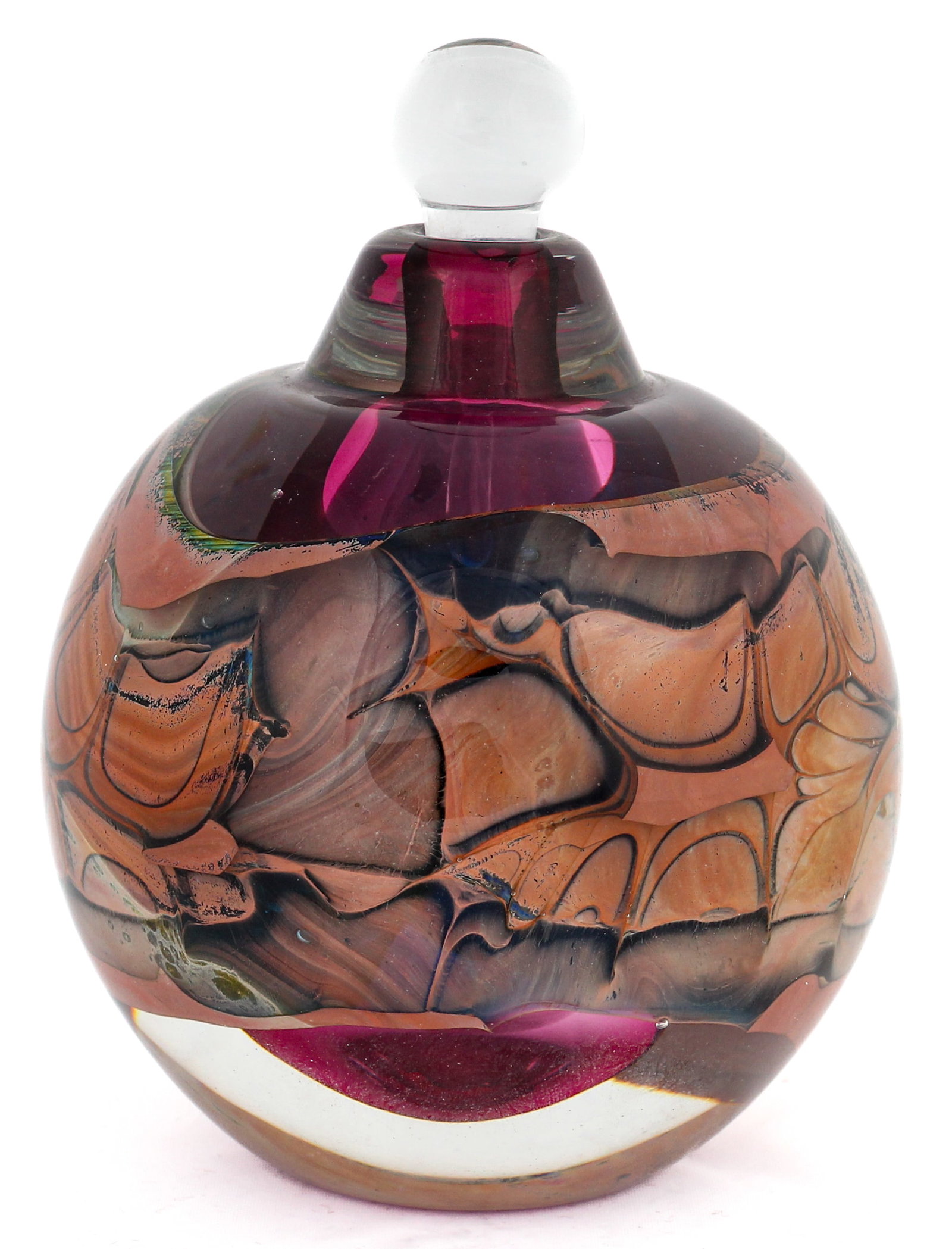 Brent Kee Young (American, 1946) Art Glass Scent Bottle (1 of 4)