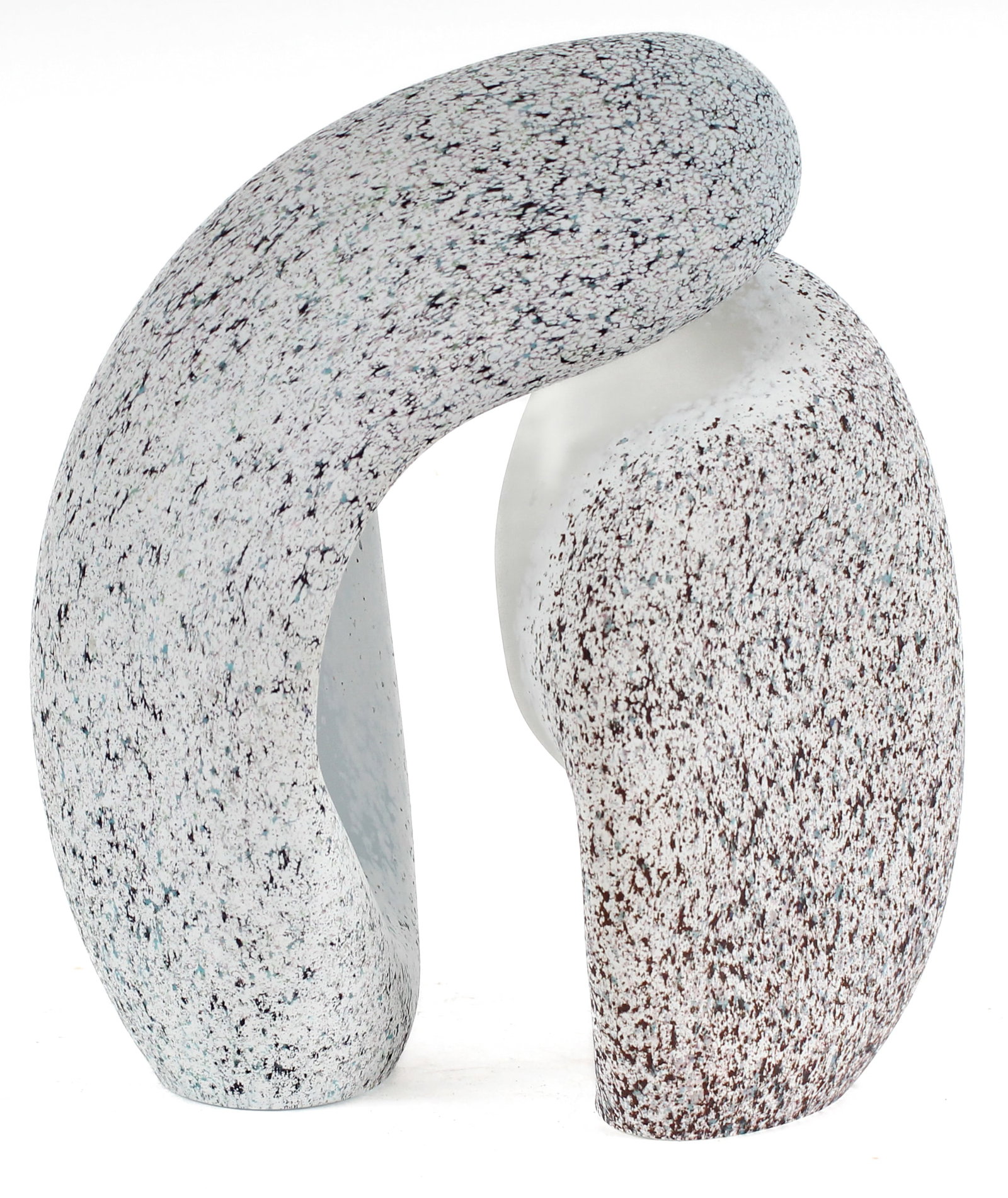 Curtiss Brock (American, B. 1961) Two-Piece Studio Art Glass Sculpture (1 of 7)