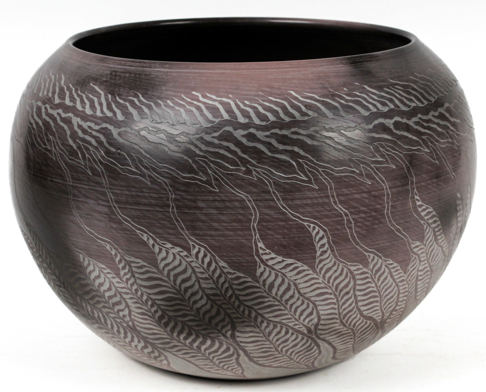 Nancee Meeker "Fury" Studio Art Pottery Raku Bowl (1 of 5)