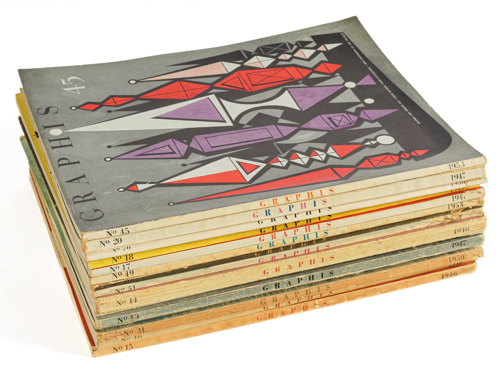 Fifteen Graphis Magazine Editions, 1946 - 1958 (1 of 5)