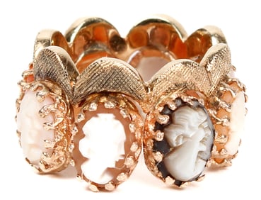 14K Gold Cameo Ring