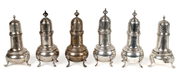 Frank M. Whiting Talisman Rose Sterling Silver Shakers, Etc.