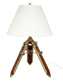 Ralph Lauren Adjustable Nautical Tripod Table Lamp