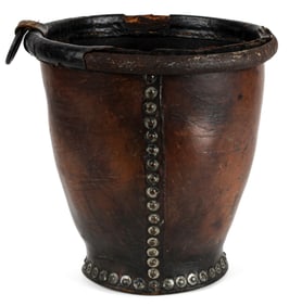 Antique English Leather Fire Bucket