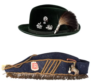 Vintage Italian Feluca Goliardica Hat, German Oktoberfest Alpine Hat