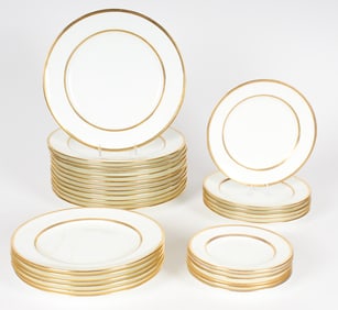 Minton Gold Band Porcelain Part Service, Davis Collamore