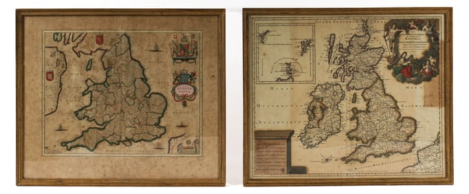 17th / 18th Century Maps of Britain, England, Valck, Jansson