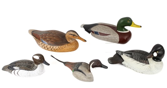 Vintage Duck Decoys incl. Robert Capriola, Bob Jones, Pat Talbott