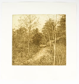 Gillian Pederson-Krag (American, B. 1938) Landscape, Signed Etching