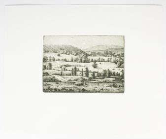 Gillian Pederson-Krag (American, B. 1938) Landscape, Signed Etching