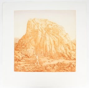 Gillian Pederson-Krag (American, B. 1938) Landscape, Signed Etching