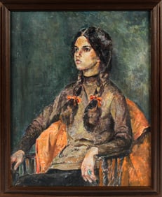 Blanche Rothschild (American/NY, 1893-1988) Large Portrait Painting