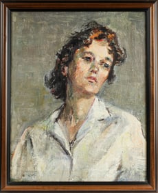 Blanche Rothschild (American/NY, 1893-1988) Portrait, Oil on canvas Painting