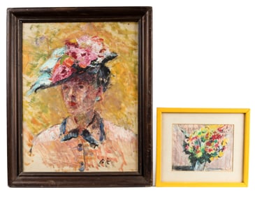 Blanche Rothschild (American/NY, 1893-1988) Two Paintings