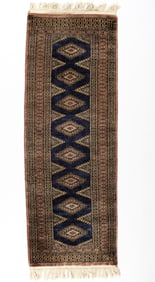 Bokhara Wool Runner Rug, 6' x 2'