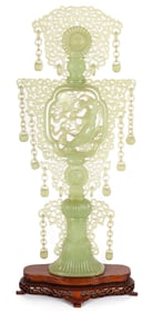 Large Chinese Chang'e Moon Goddess Carved Jade Sculpture