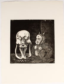 Peter Paone (American, B. 1936) Toys, Signed Etching