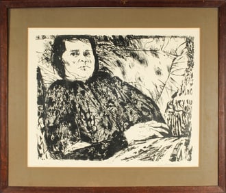 Sidney Goodman (American, 1936 -2013) Ma, Signed Lithograph