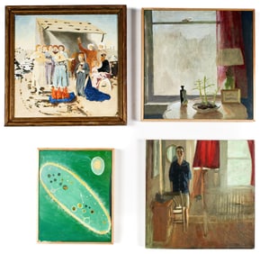 Jimmy Bellew (American, Contemporary) Four Oil Paintings