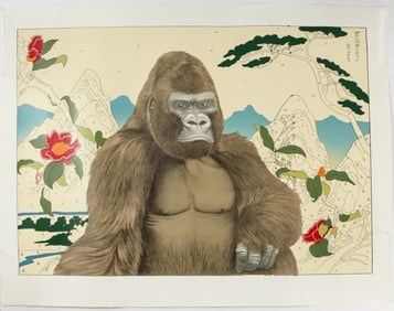 Tom Palmore (American, B. 1945) Gorilla (They All Look The Same) Serigraph