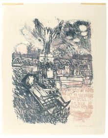 Sidney Goodman (American, 1936 -2013) Signed Lithograph
