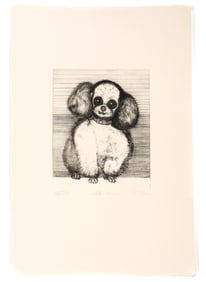 Christine McGinnis (American, 1937-2019) Thirty Signed Etchings "White Poodle"