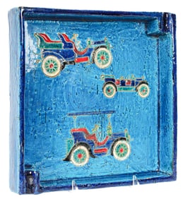 Aldo Londi for Bitossi Large Italian Pottery Car Ashtray