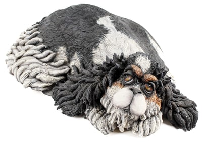 Todd Warner Cavalier King Charles Spaniel Dog Sculpture