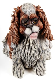 Todd Warner Cavalier King Charles Spaniel Dog Sculpture