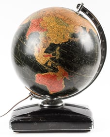 Vintage Replogle Machine Age Light--Up Globe, Gustav Brueckmann