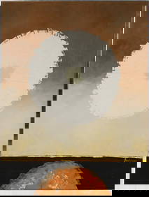 Mid-Century Modern Harris G. Strong Oil Painting "Reflection" (1 of 6)