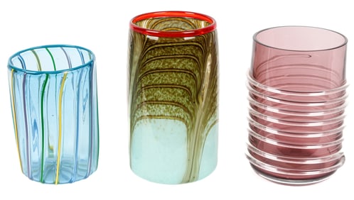 Three Art Glass Vases, Incl. Stephen Smyers