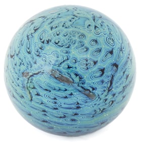 Josh Simpson Signed Art Glass Paperweight, 1992