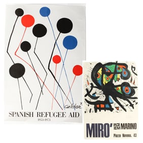 Modern Art Exhibition Posters After Calder & Miro