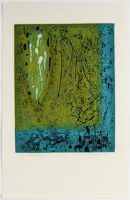 Hiroyuki Tajima (Japanese, 1911-1984) Sandstone B, Color Woodblock Print