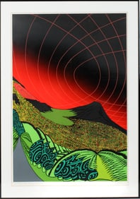 Yoshinori Yuse (Japanese, B. 1947) The Tranquil Fuji, Signed Serigraph