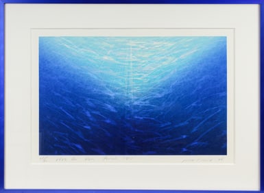 Masahiro Kasai (Japanese, B. 1954) Signed Modernist Serigraph