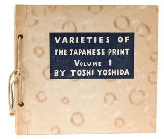 Toshi Yoshida Signed "Varieties Of The Japanese Print" Vol. 1