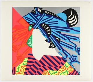 Ushio Shinohara (Japanese, B. 1932) Signed & Numbered Screenprint 'Oiran 2'