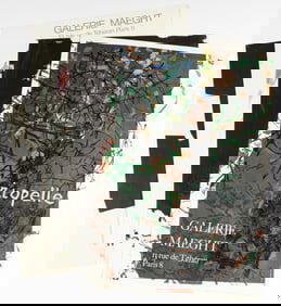 Galerie Maeght, Paris, Four Mid Century Art Exhibition Posters